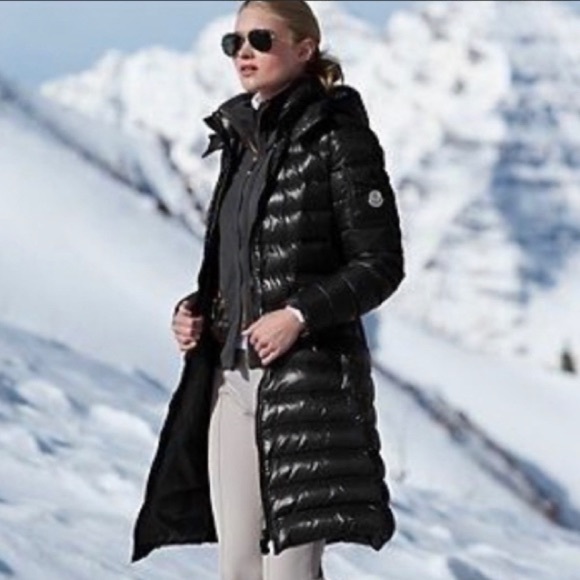 Moncler Moka Water Resistant Long Hooded Down Puffer Parka - Picture 2 of 15